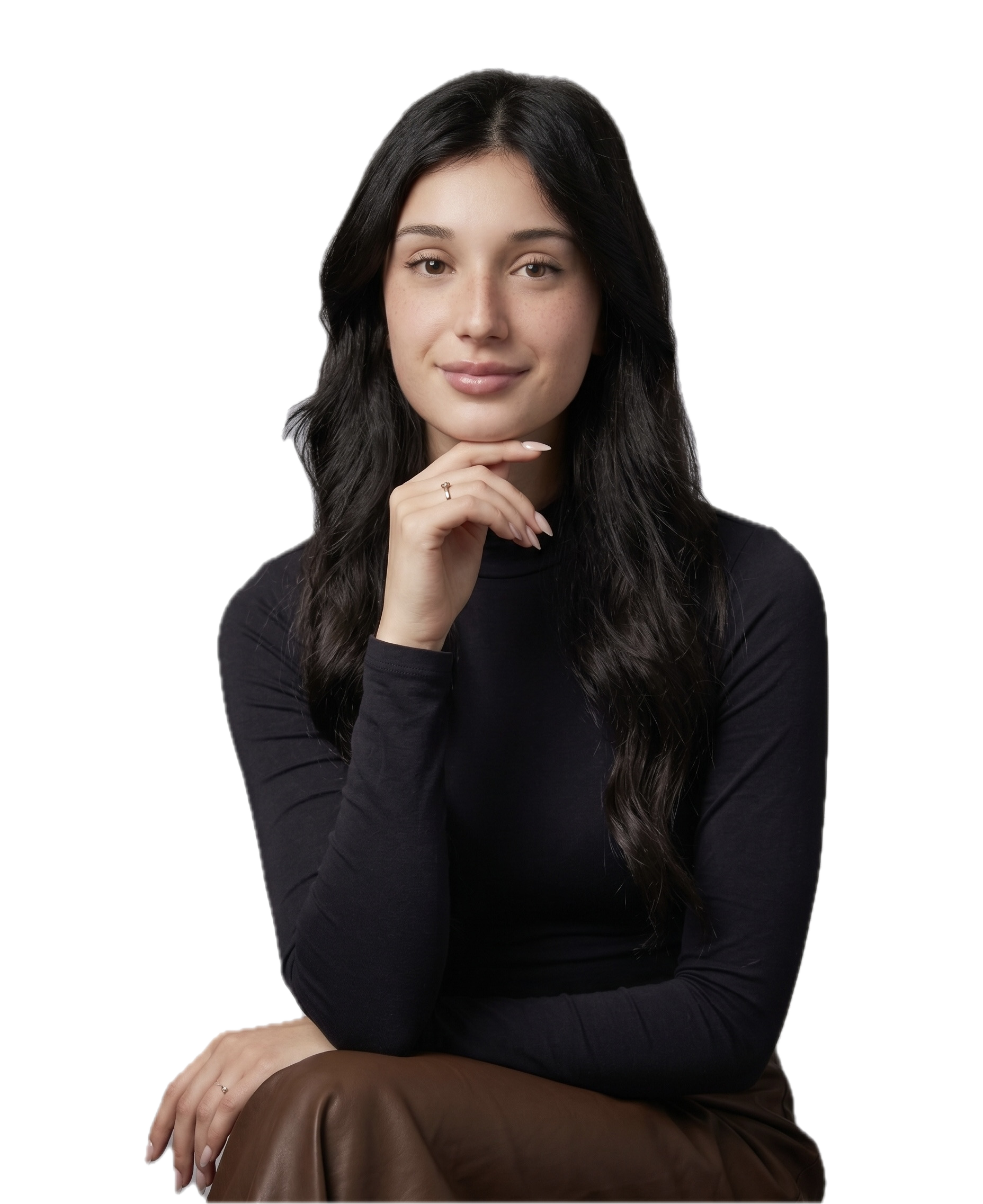 Adriana da Costa, half-body portrait